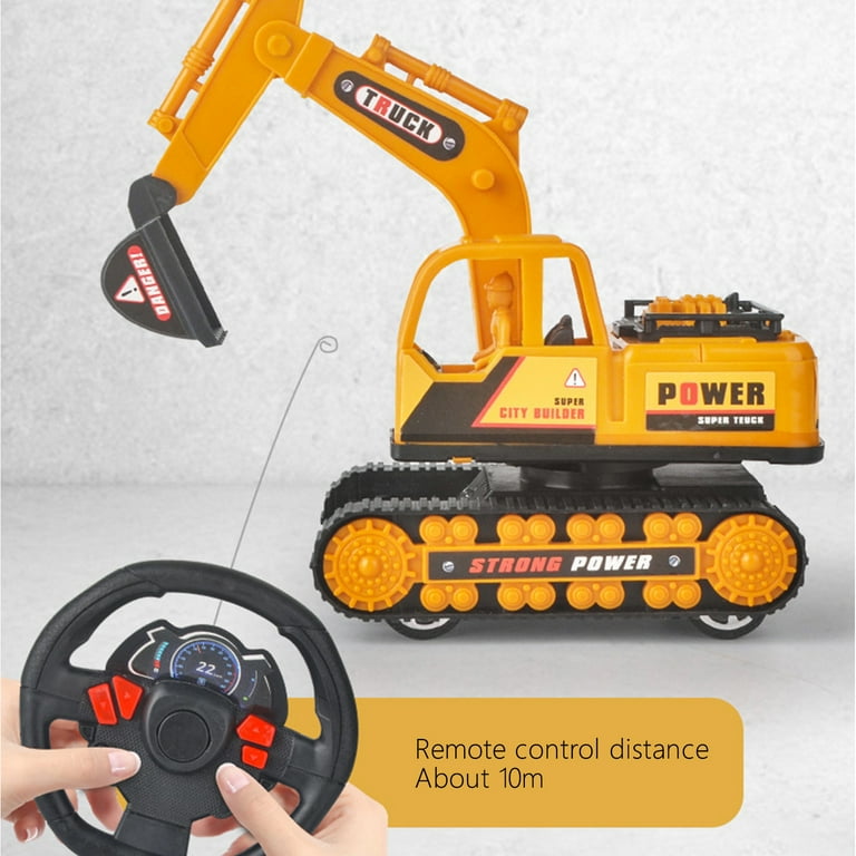 Tarmeek RC Excavator Toy, Remote Control Car for Kids