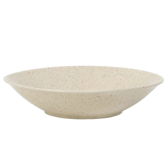 Nordic Style Yellow Speckled Ceramic Large Bowl, 33.8 oz / 1000 ml Glossy Finish Pasta Soup Salad Serving Dinnerware, Elegant Porcelain Easy Clean High End Kitchen Tableware for Home and Restaurant