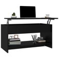 thumbnail image 2 of vidaXL Coffee Table Black 102x50x52.5 cm Engineered Wood, 2 of 5