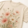 thumbnail image 5 of Wildflower Botanical Bouquet Graphic Tee | Vintage Floral Cottagecore T-Shirt for Women | Boho Garden Nature Top, 5 of 9