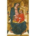 thumbnail image 3 of Master of the Pesaro Crucifix 12x18 Black Modern Framed Museum Art Print Titled - Madonna and Child Enthroned, 3 of 5