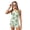 Green Frog Heart, variant on COEQINE Two Piece Taniki Swimsuit for Girls, Round Neck Top with Shorts Racerback Swimwear with Chest Pad, Modest Bathing Suit for 6-7 Year Olds, Easy Care, Seahorse Coral Floral Purple