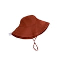 thumbnail image 1 of Minnieouse Sombrero de algodón para el sol con ala ancha para protección solar y protección contra las quemaduras solares, sombrero de pescador Sombreros rojo ladrillo METRO, 1 of 6