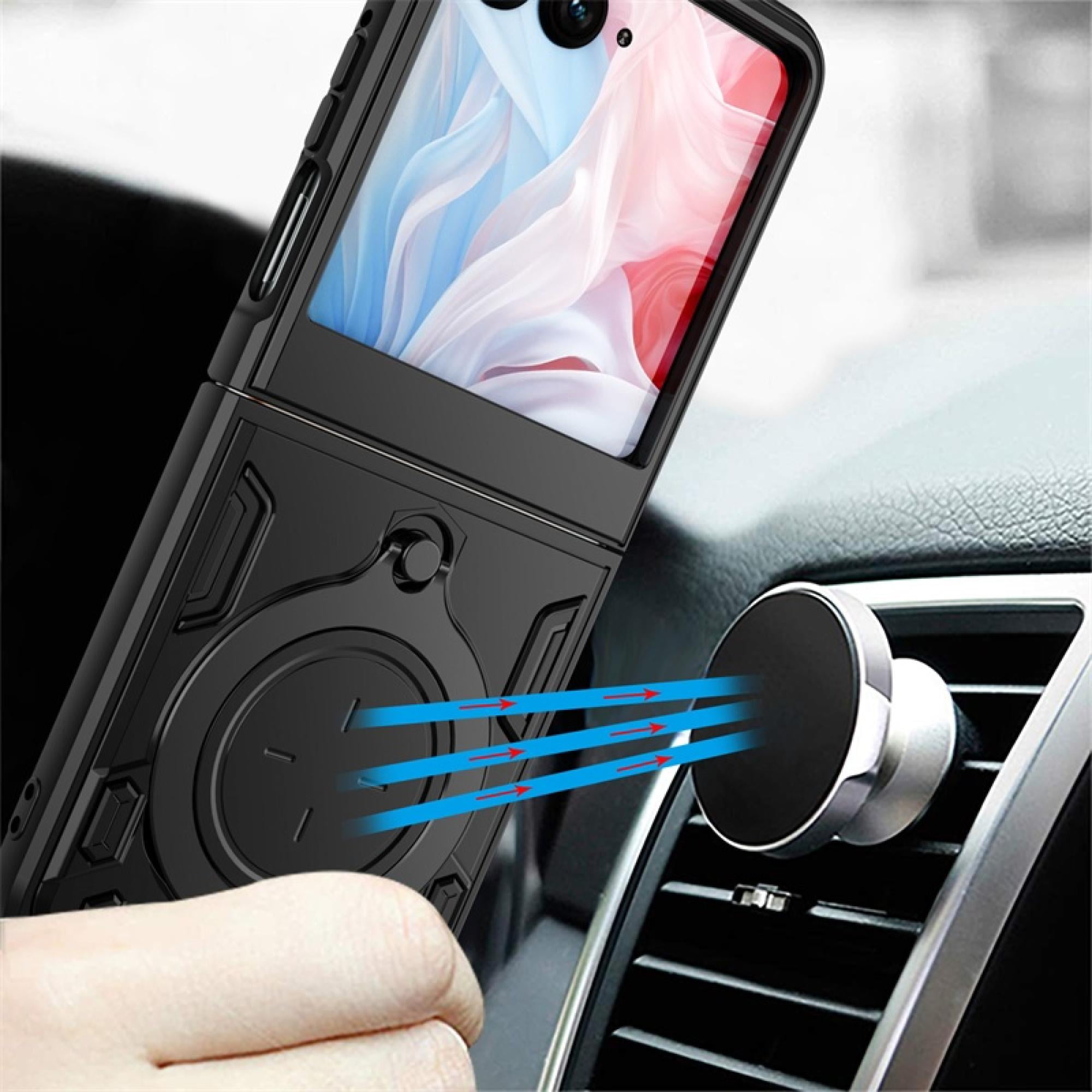 Anti-Drop Hybrid Case with Ring Stand for Motorola Razr 2024
