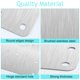 thumbnail image 2 of Cabinet Hinge Repair Plate Stainless Steel Silver 9x9 cm 2-pack, 2 of 5