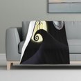 thumbnail image 1 of Manta polar de Pesadilla antes de Navidad, súper suave y acogedora, manta de franela ligera y cómoda, manta de felpa cálida para sofá, cama, 32 x 48 pulgadas, 1 of 5