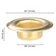 thumbnail image 2 of Yescom 1000pcs 3/8(10mm) Size #2 Grommets 10mm Brass Finish Eyelets for Leather Bags Signs Posters YES0386 Compatible with Semi-automatic Machine, 2 of 4