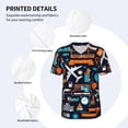 thumbnail image 4 of Balery Creative Transport Baseball Jersey for Men Casual Button Down Shirts Short Sleeve Active Team Sports Uniform-X-Large, 4 of 9