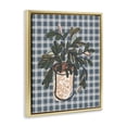 thumbnail image 3 of Stupell Industries Conservatory Gardens on Plaid Gold Framed Floater Canvas Wall Art design by Beki Marquardt, 31 x 25, 3 of 9