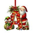 thumbnail image 1 of Colgante acrílico para árbol de Navidad | Adorno con inicial de 26 letras para decoración navideña | Regalo familiar personalizado para fiestas navideñas | Decoración para el árbol del hogar, 1 of 5