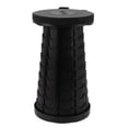thumbnail image 1 of Taburete telescópico resistente de plástico ABS PP de gran capacidad de carga, portátil, estable, plegable, para pesca, camping, viajes, color negro y gris, 1 of 15