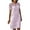 Pink summer dresses for women, variant on Summer Dresses for Women Casual Solid Lace Patchwork Cotton Linen Knee-Length Dresses 2023 Formal Short Sleeve Round Neck Plain Midi Dress White XXL
