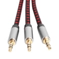 thumbnail image 2 of Cable Divisor De Audio Tmvgtek Cable Adaptador Divisor De Audio De 3,5 Mm 1 Hembra A 3 Macho Aux Cable De Extensión Tmvgtek Para estrenar, 2 of 4