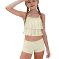 thumbnail image 1 of Niñas Trajes de Baño de Dos Piezas Tamaño 10-12 Verano Weiyi Impresión Traje de Baño de Playa con Estampados Florales Set de Dos Piezas Shorts, 1 of 9