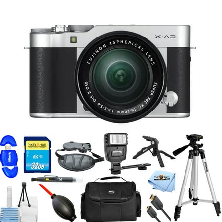 Fujifilm X-A3 Mirrorless Digital Camera with 16-50mm Lens (Silver) PRO (Best Lens For Fujifilm X Pro1)