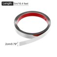 thumbnail image 2 of Uxcell Wall Trim Molding, Peel and Stick Self Adhesive Trim Mirror-Like Finish for Home DIY Silver 16.4 Ft x 0.79 In, 2 of 6