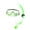Green, variant on Snorkel Set, Adults Recreation Anti-fog Film Diving Mask Snorkel Set, Tempered Glass Diving Mask and Dry Top Snorkel for Swimming and Diving