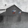 thumbnail image 3 of Kimberly, Allen 20x20 Black Modern Framed Museum Art Print Titled - Star Barn, 3 of 5