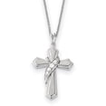 thumbnail image 1 of Sterling Silver CZ My Journey Of Hope 18in Cross Necklace 18 Inch, 1 of 3
