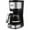 Black & Silver, variant on Gevi Small Drip Coffee Maker, 4-Cup, Compact Coffee Pot with Cone Filter, Glass Carafe and Hot Plate, Stainless Steel