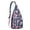 Pink-16, variant on 4-Pockets Cross Body Bags for Woman Men,Cute Sea Life Sling Bag Chest Bag with Adjustable Strap Women's Crossbody Bags for Outdoors Hiking Traveling