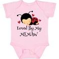 thumbnail image 3 of Inktastic Loved by My Memaw Grandchild Girls Baby Bodysuit, 3 of 5