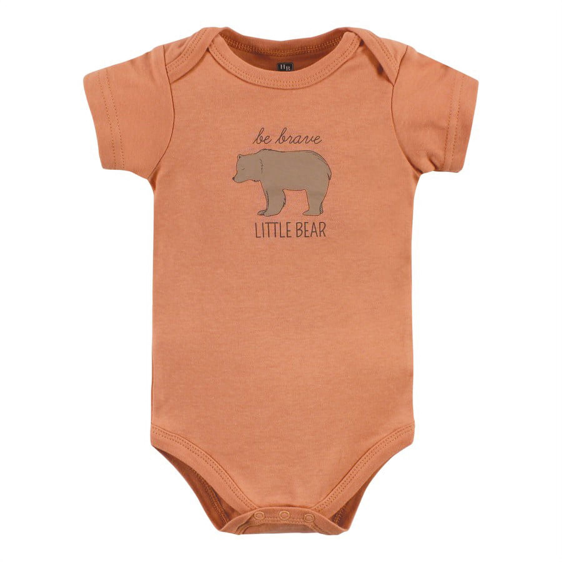 Hudson Baby Short Sleeve Bodysuits, 5-Pack, Newborn- 24 Months