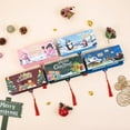 thumbnail image 5 of Christmas Money Holder with 10 Slots, Creative Holiday Card and Cash Gift Envelope for Family, Festive Floral Design, 5 of 5