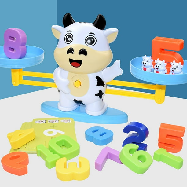 Education Toy Lovely Cow Balance Game Scale Early Learning Weight Child
