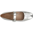 thumbnail image 4 of Naturalizer Carter Women's Flats Silver Leather Size 5 M, 4 of 5