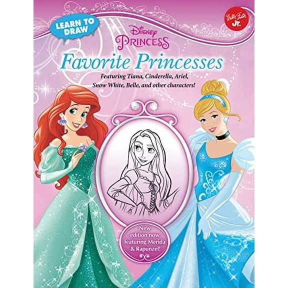 Pre-Owned Learn to Draw Disney Favorite Princesses: Featuring Tiana, Cinderella, Ariel, Snow White, Belle, and other characters! (Licensed Learn to Draw) Paperback