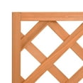 thumbnail image 7 of vidaXL Planter with Trellis Brown Solid Wood Fir, 7 of 7