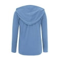thumbnail image 4 of Oplxuo Zip Up Hoodies for Women Long Sleeve Basic Sweatshirts Jacket 2025 Fall Winter Hooded Outerwear with Pockets, 4 of 4