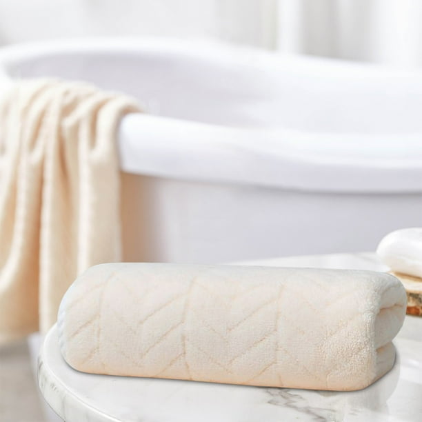 Toalla de Pelo de Terciopelo Corals para Adultos | Toalla de Microfibra Superabsorbente | Toalla de Secado Rápido | Toalla de Baño y Playa Antipelusas con Estampado de Espigas de Trigo | 1 Paquete