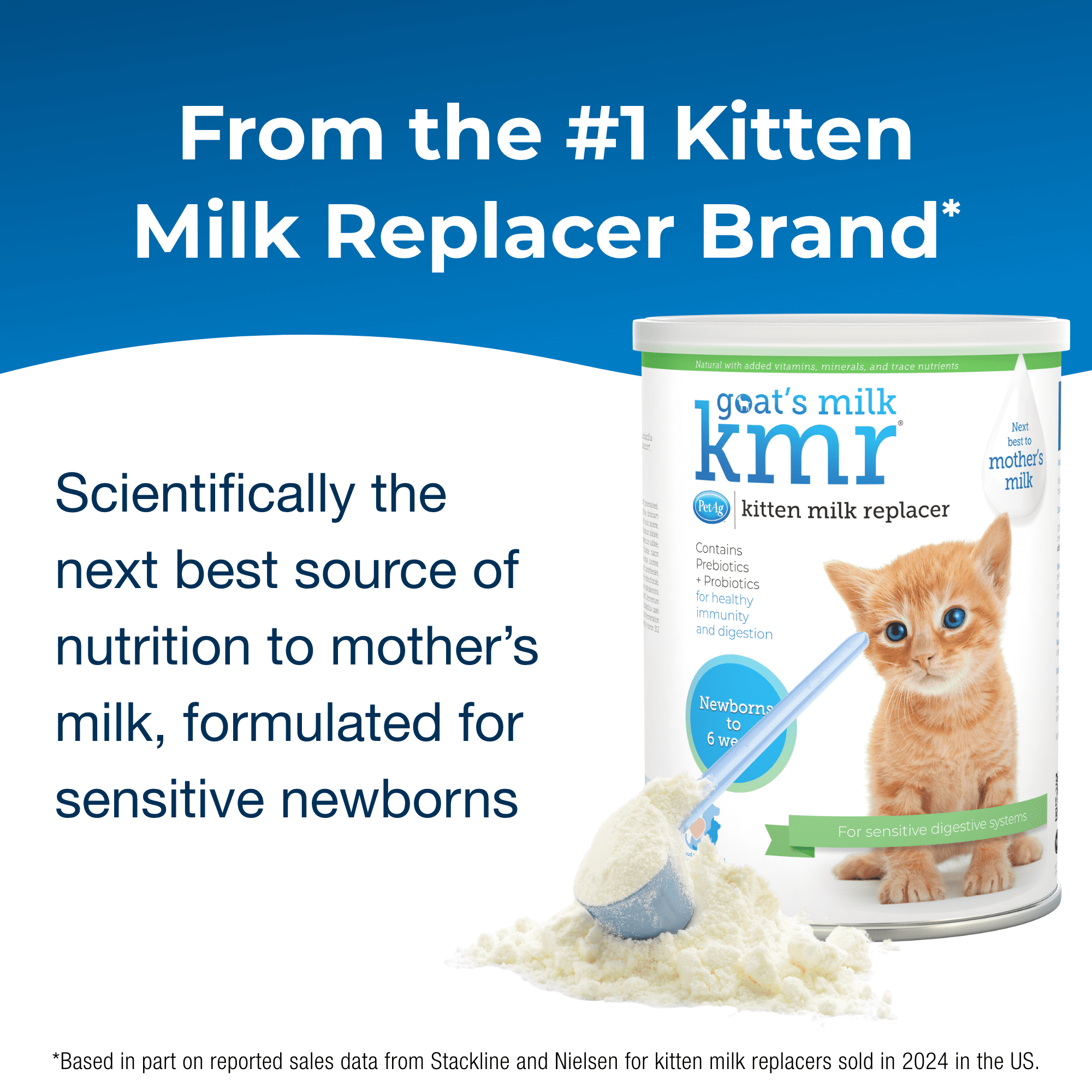 Goat's Milk KMR Powder Milk Replacer For Kittens - 12 oz
