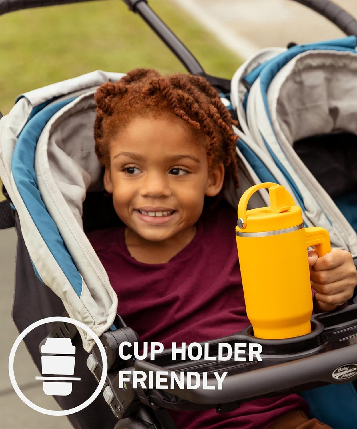 Hydrapeak Kids Voyager 18 oz Tumbler with Handle and Flip-Up Straw Lid | Spill Proof and Leak Resistant | Reusable Stainless Steel Water Bottle | Gift for Kids Boys Girls | Fuchsia