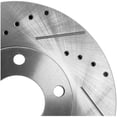 thumbnail image 7 of New Cross-drilled and Slotted Brake Disc Compatible With Mazda 3 Sport GS 4 Cyl 2.0L 3 GX 4 Cyl 2.0L Sport GX 2004-2013 By 31373 48880295 60080041 31373G 980295R, 7 of 7