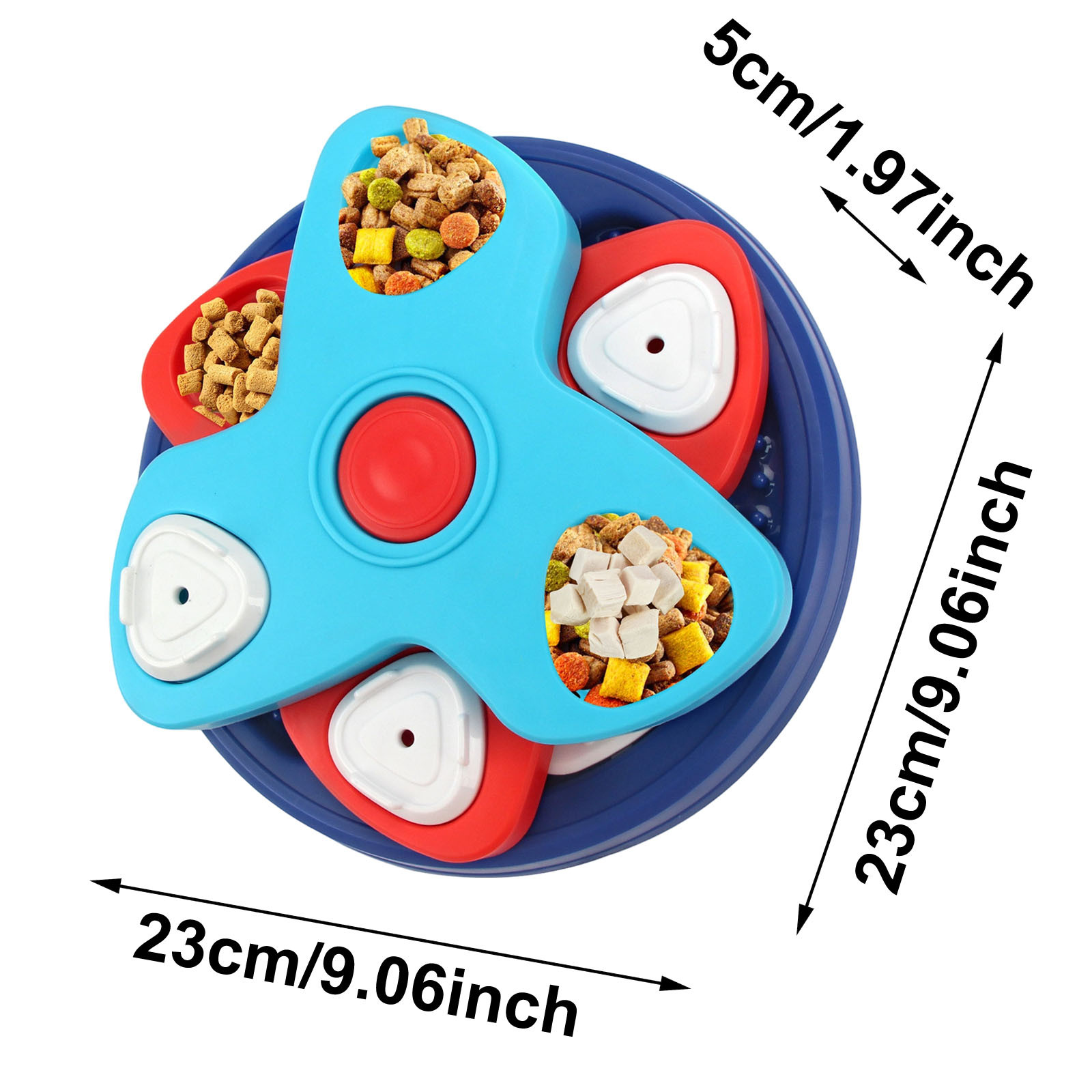 3-Level Dog Puzzle Toy - Interactive IQ Training & Brain Stimulation Game for Small, Medium & Large Dogs - Slow Feeder Treat Dispenser for Smart Dogs