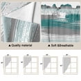 thumbnail image 5 of Blue Gray Stripes Swag Valances for Windows, Kitchen Window Curtains Over Sink, Watercolor Modern Abstract Minimalist Window Treatment Curtains for Living Room/Bedroom Curtains 2 Panel Sets 36"x45", 5 of 8