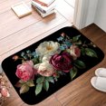 thumbnail image 5 of 1pc Bouquet of Flowers Absorbent Non-Slip Bathroom Thickened Flannel Rug Decor,Soft,Quick Drying,Suitable For Indoor/outdoor Use,Bathrooms,Bedrooms,Kitchens,Terrace,Laundry Rooms,16"x24", 5 of 9