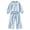 Q169 Blue, variant on Angala 2 Piece Outfits For Girls Crew Neck Long Sleeve Lace Pearl Trim Sweatshirt With Wide Leg Pants Set Girls Autumn Daily Wear Clothes