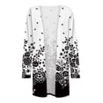 thumbnail image 4 of Cardigan pour Femmes Imprimé Automne Ouvert Léger avec Poche, 4 of 5
