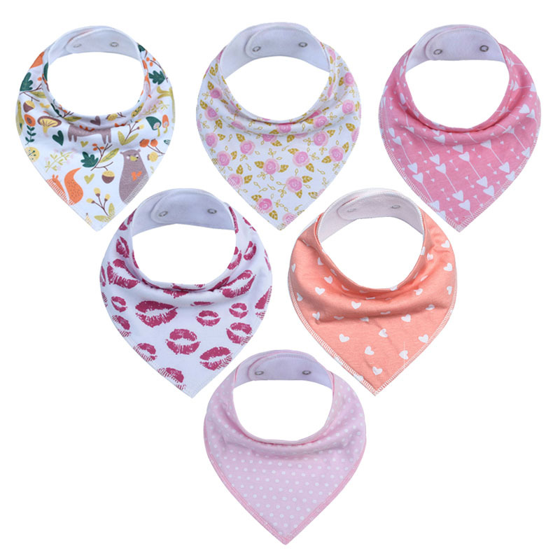 plain white bandana bibs