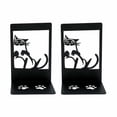 thumbnail image 3 of Paquete de 2 sujetalibros con forma de gato, organizador de libros con forma de animal, sujetalibros decorativos. Estilo C, 3 of 6