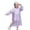 Purple, variant on Kids Portable Hooded Raincoat For Girls Thickened Long Rain Poncho With Easy Carry Handle And Reusable Wear Once Rainwear For Children Rain Coats for Girls