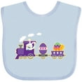 thumbnail image 3 of Inktastic Easter Bunny Rabbit Egg Train Boys or Girls Baby Bib, 3 of 4