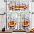 thumbnail image 3 of LALILO Kitchen Curtains and Valances Set of 3 36" Italy Window Treatment Tiers for Window Decor, 3 of 5