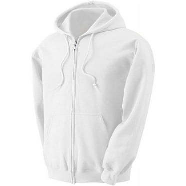 Mens Full Zip up hoodie Fleece Zipper Heavyweight Hooded Jacket Sweatshirt