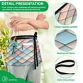 thumbnail image 4 of Yayeee Waist Apron with Pockets for Cooking Waterproof Half Server Aprons, Red Art Pattern, 4 of 7