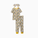 thumbnail image 3 of PatPat Pijamas ajustados para niños pequeños de bambú viscosa, tres piezas impresas, con conjunto de máscara para dormir, 3 of 3